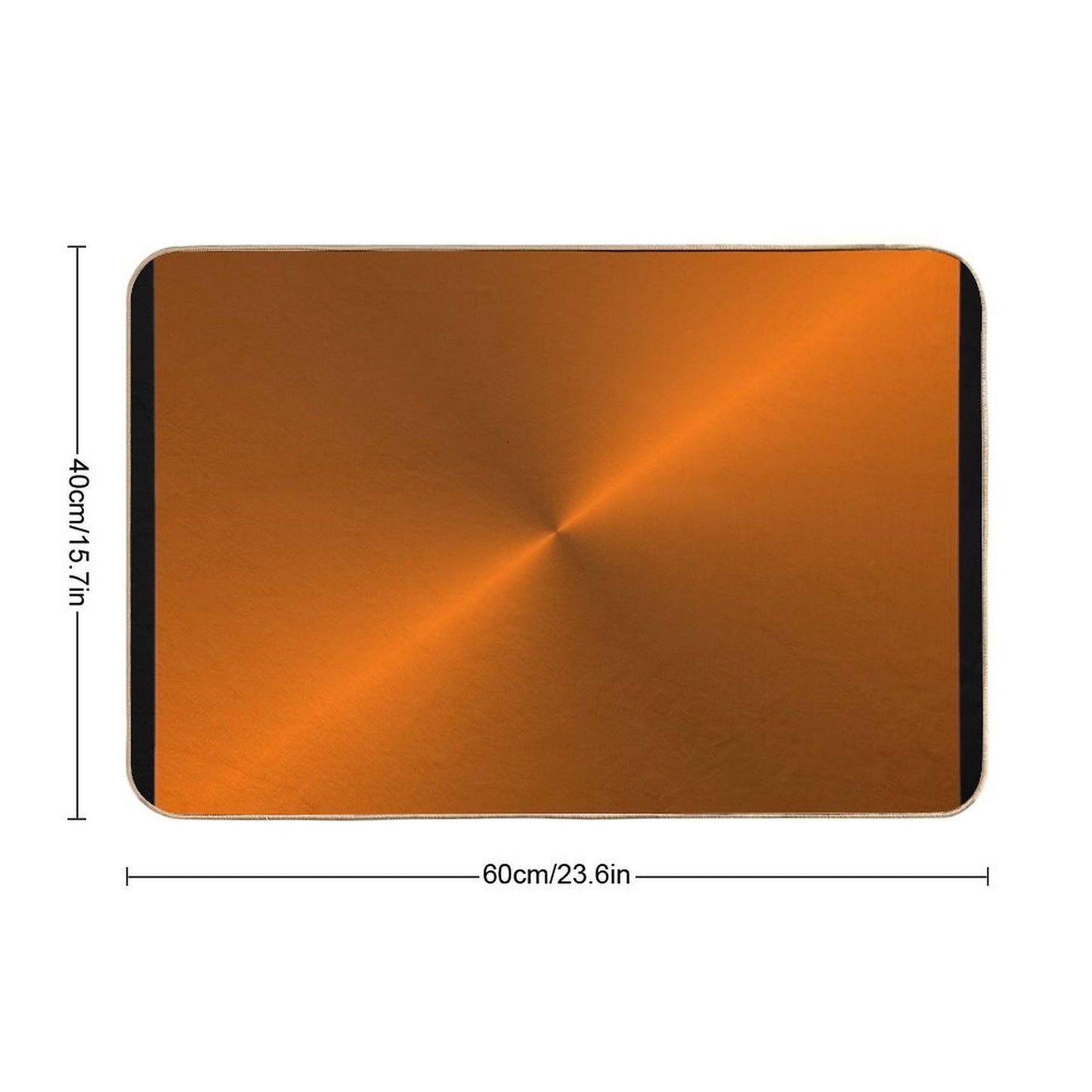 Brushed Copper Illustration Bath Mat