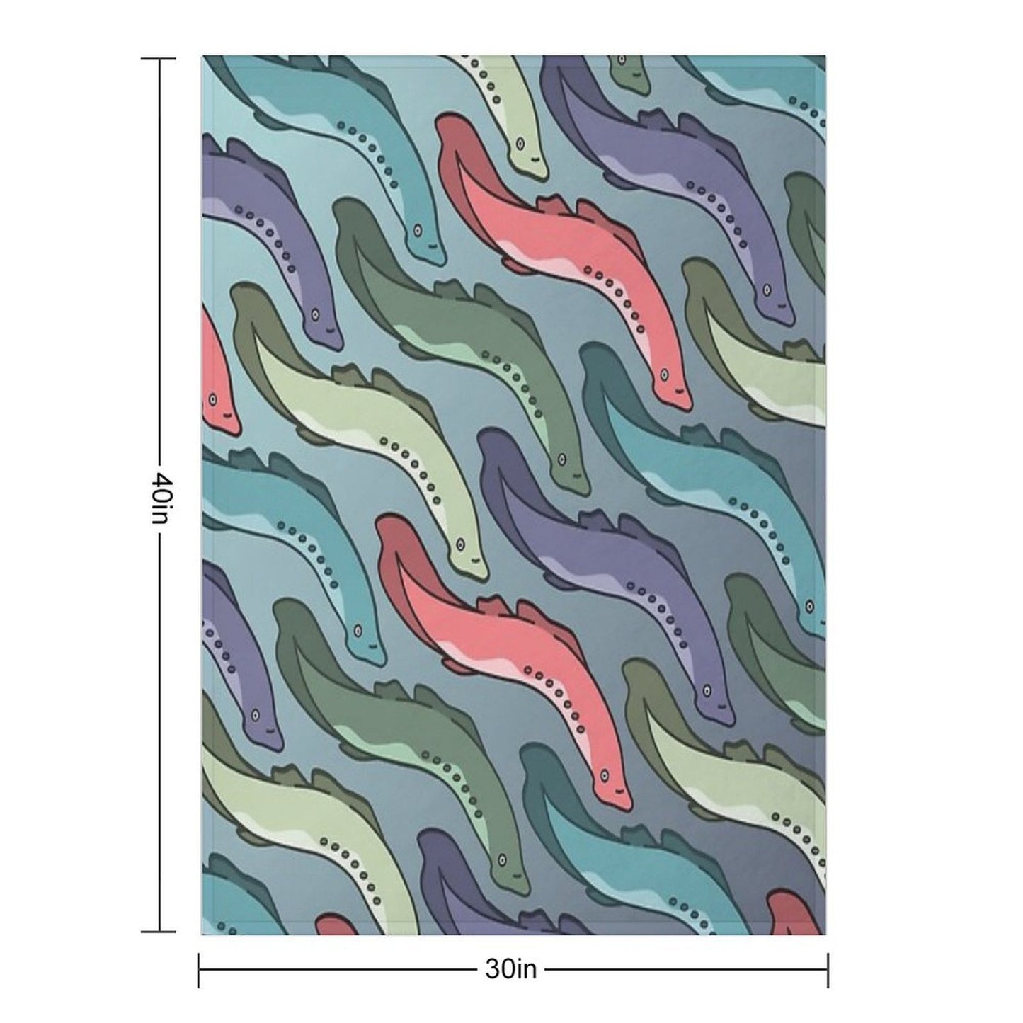 The Swim of The Lamps Throw Blanket