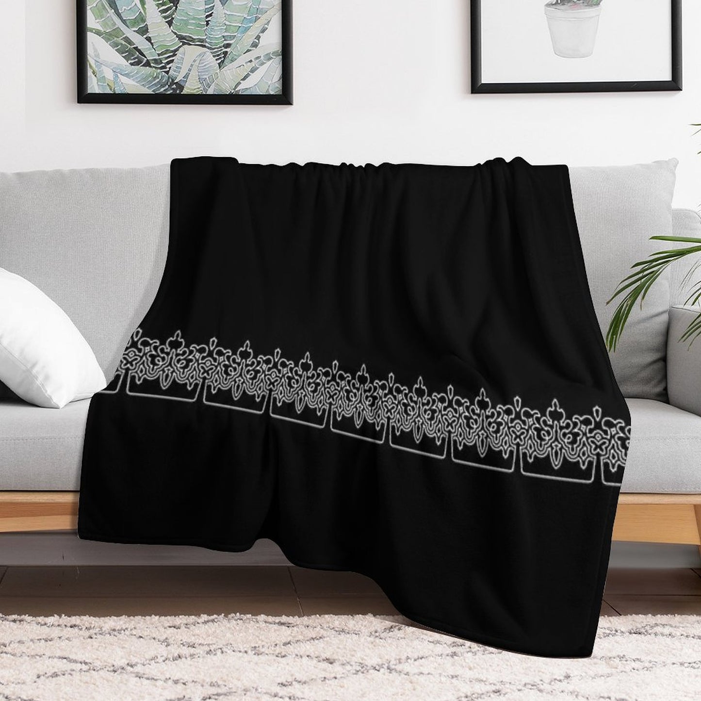 Nier Automata - 2B's Dress Throw Blanket