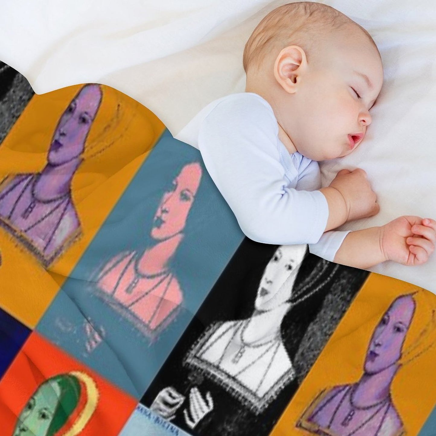 Anne Boleyn Pop Collection Throw Blanket