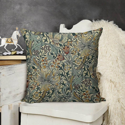 William Morris - Floral Design Linen Throw Pillow Cover