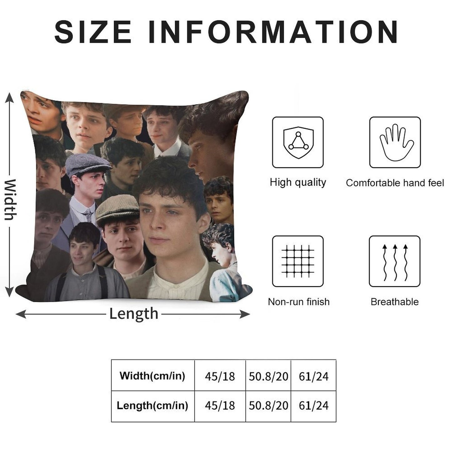 Gilbert Blythe Collage Soft Anti-Pilling Throw Pillow