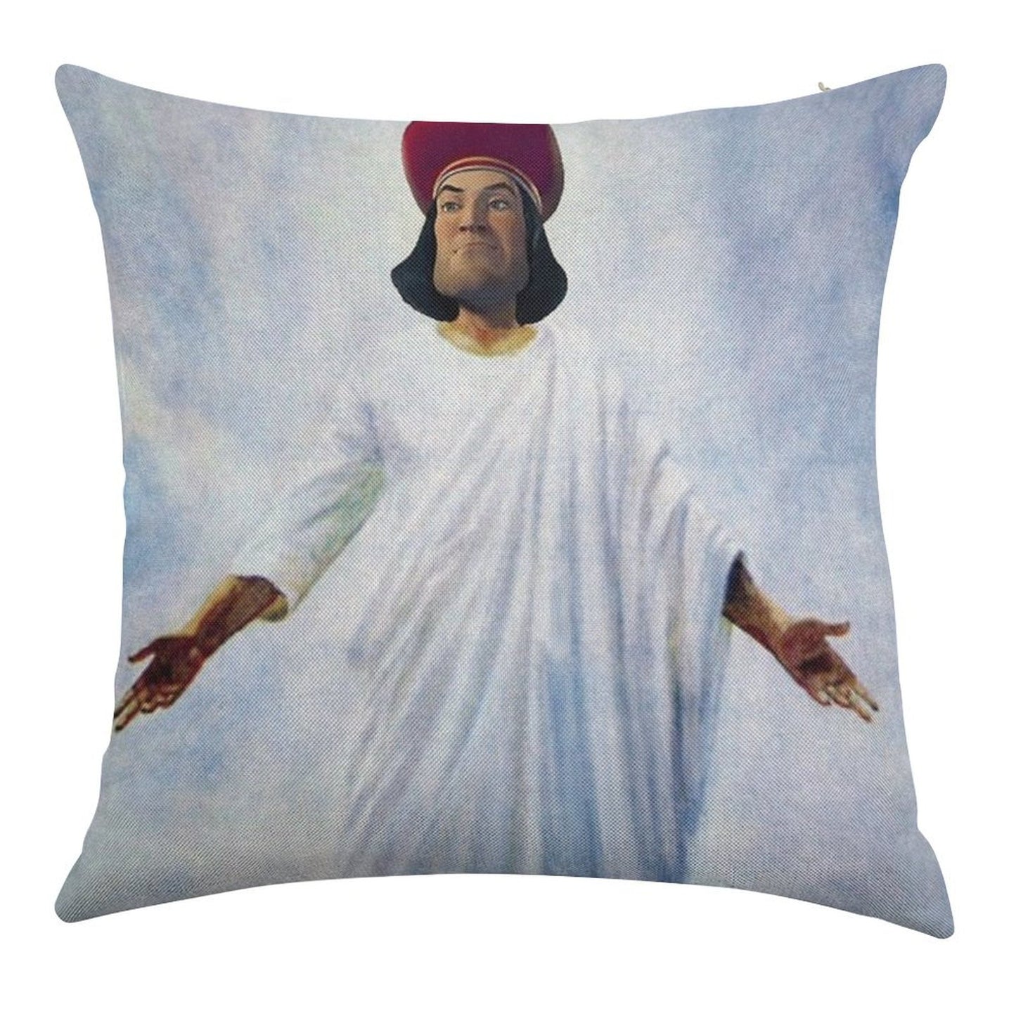 Lord Farquaad As God Linen Throw Pillow Cover