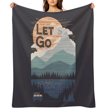 Let's Go Throw Blanket
