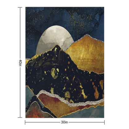 Bronze Night Throw Blanket