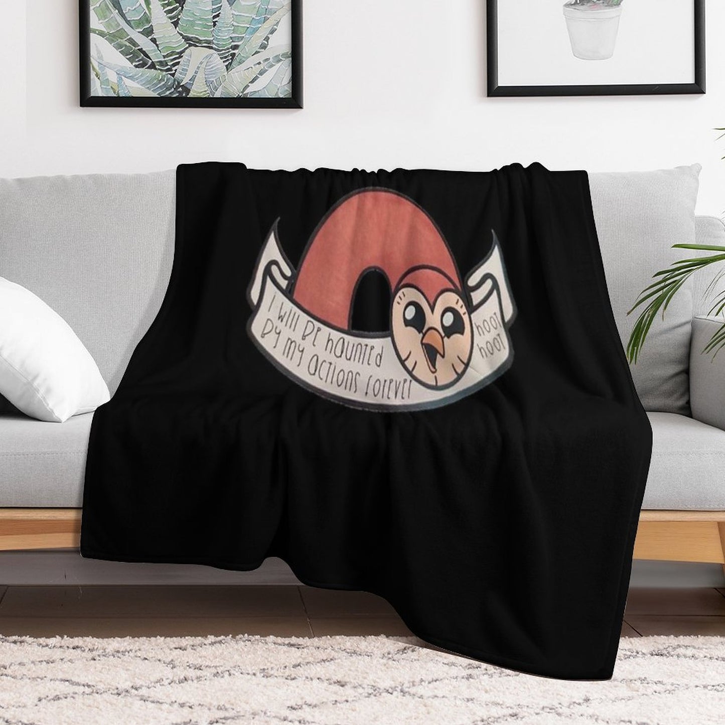 GOOD OWL Perfect Gift  Owl House Gift for Fans Throw Blanket