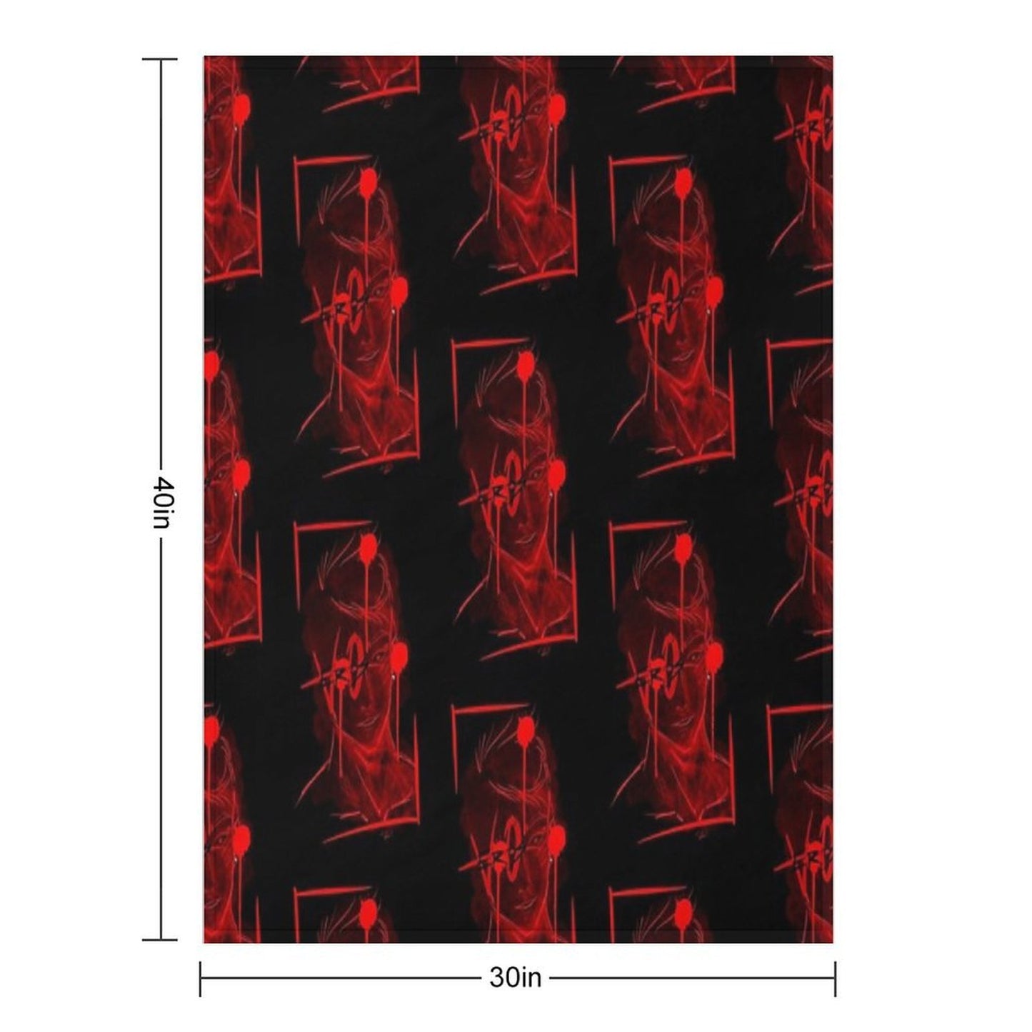 Vo.ME (black) Throw Blanket