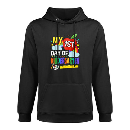 My First Day Of Kindergarten Funny Colorful Rainbow Colorfast Hoodie