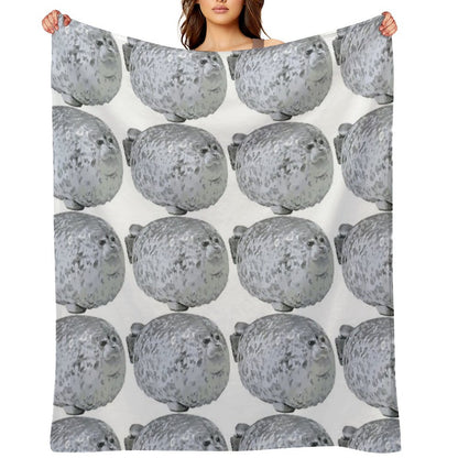 Cute Little Chonky Seal Throw Blanket
