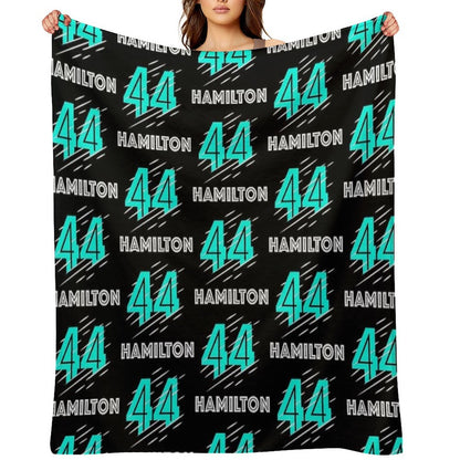 F1 Lewis Hamilton Throw Blanket