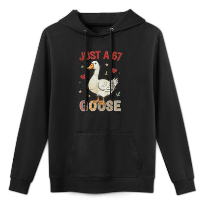Just A 67 Goose Six Seven Funny Cool Duck Gen Z Slang Meme Breathable Fabric Hoodie