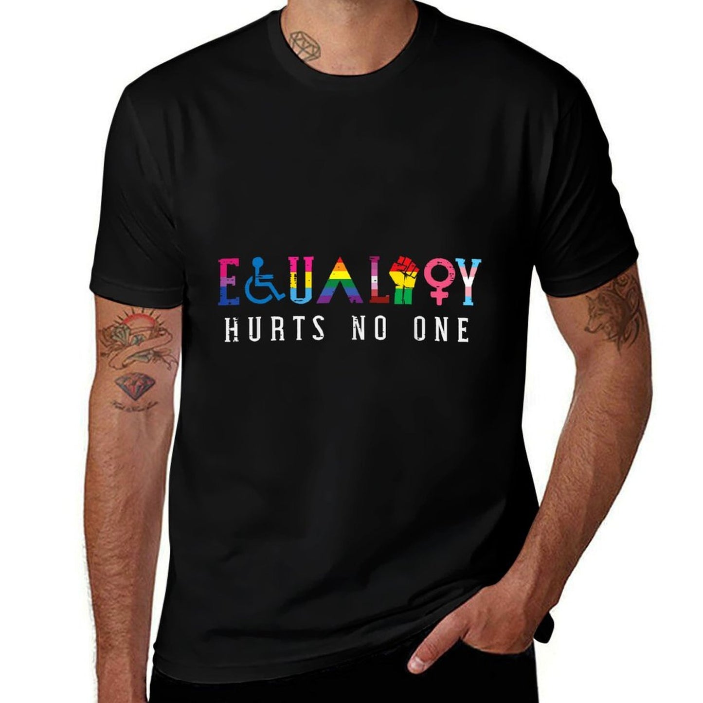 Lgbt Equality Hurts No One Pride Human Rights Men Women Kids  Easy-care T-Shirt