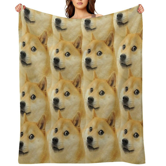 Doge Collage Throw Blanket
