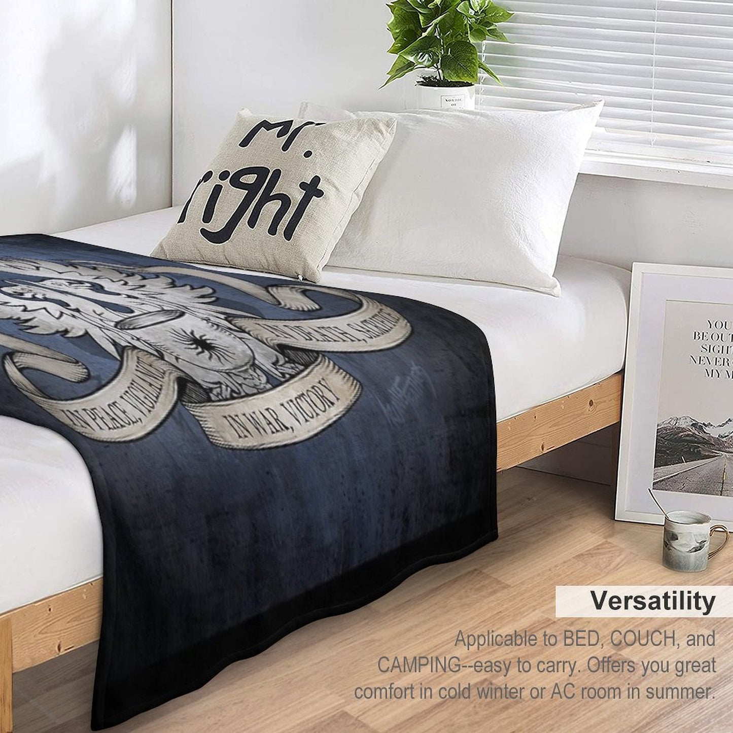 Dragon Age Grey Warden Motto Throw Blanket