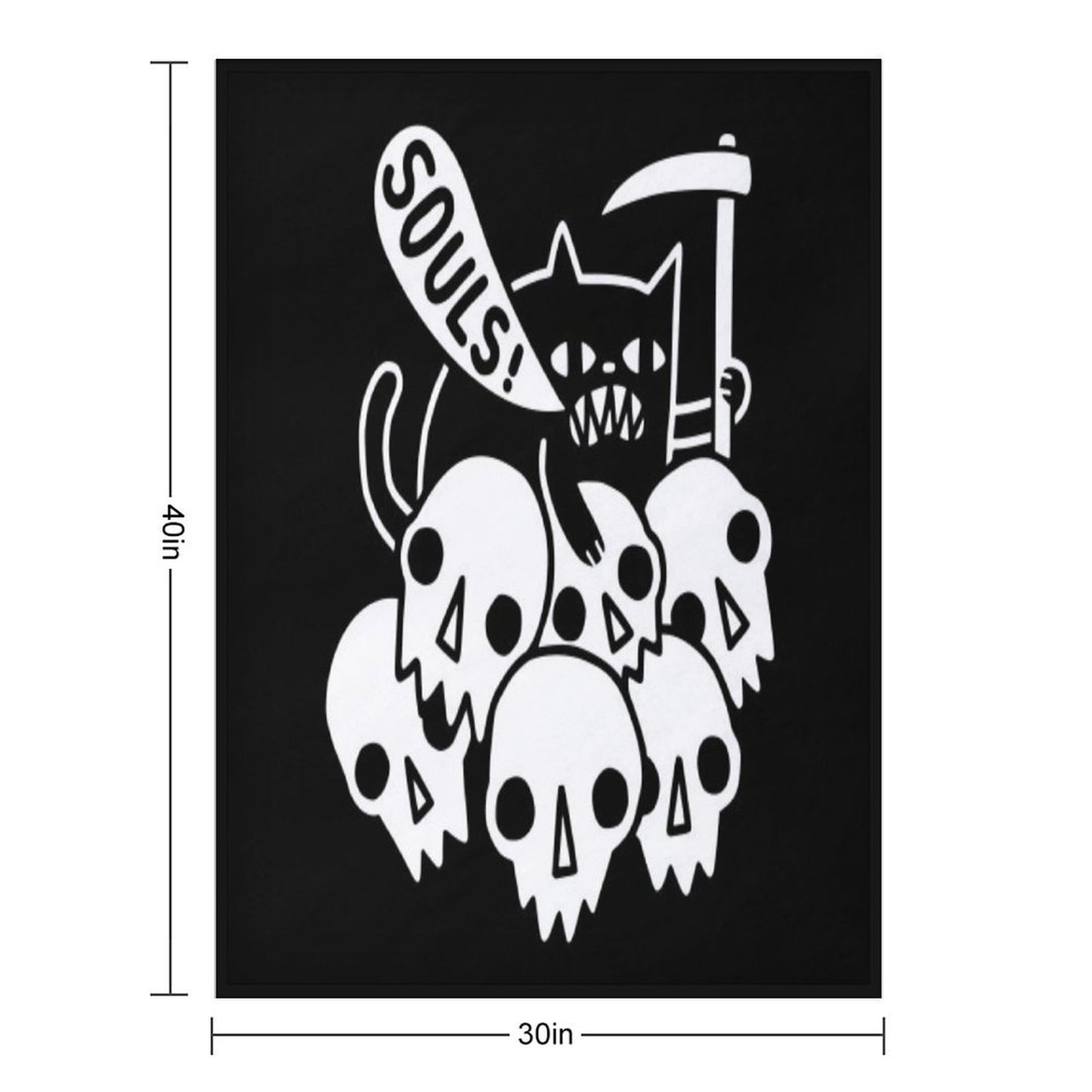 Cat Got Your Soul Throw Blanket