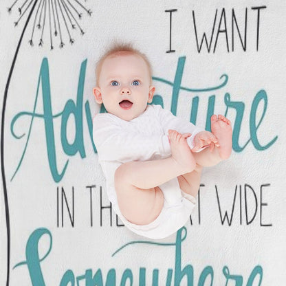 I Want Adventure Throw Blanket