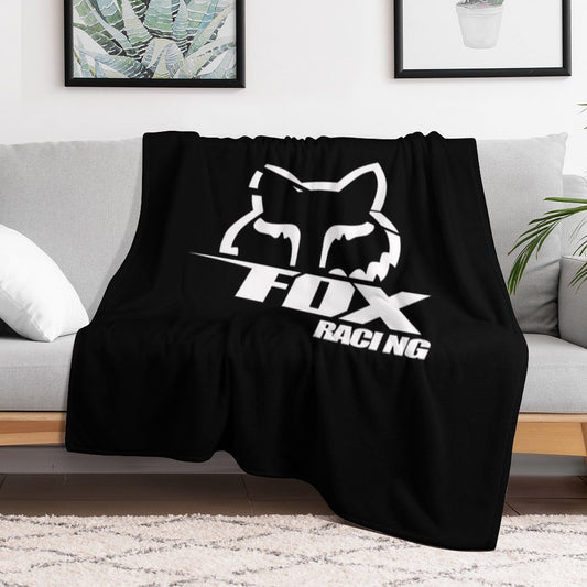 Best Logo Fox Racing Throw Blanket