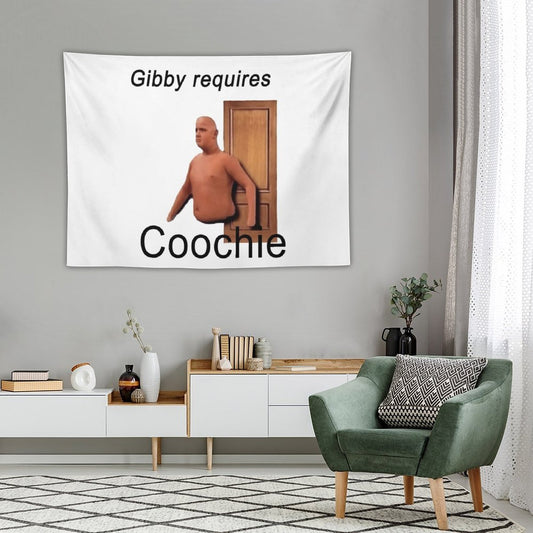 Gibby Requires Coochie Tapestry