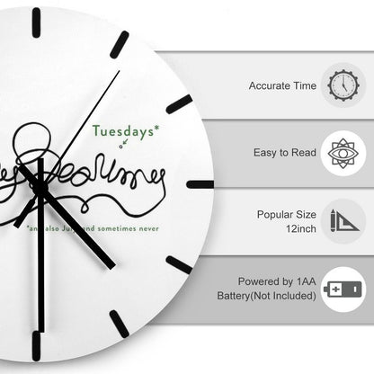 Jeremy Bearimy (with Notation) Wall Clock