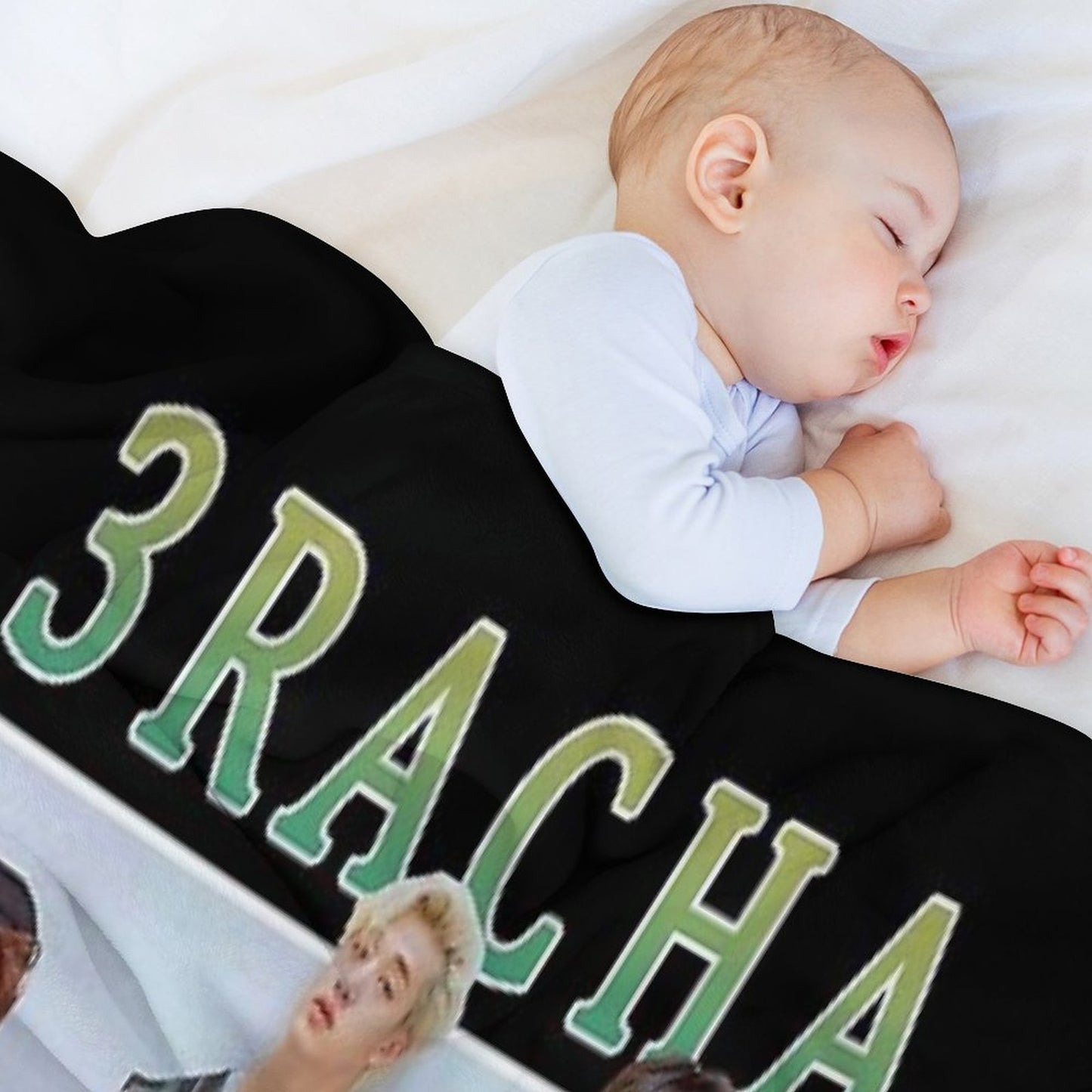3RACHA Stray Kids Vintage Retro Band Style 90s Throw Blanket