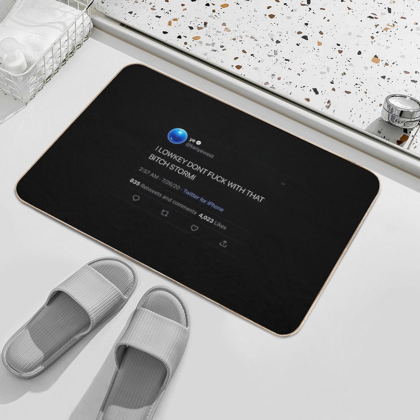 Kanye Tweet Bath Mat
