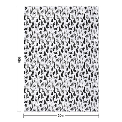Kitty Kitty, Bang-bang! Throw Blanket