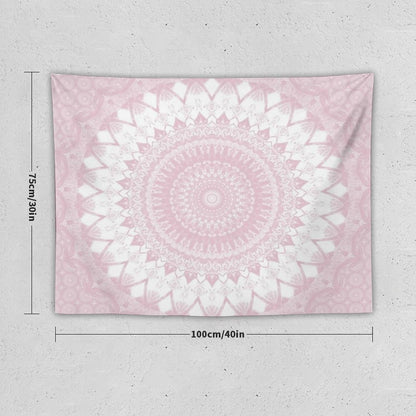 Boho Pink Mandala Tapestry