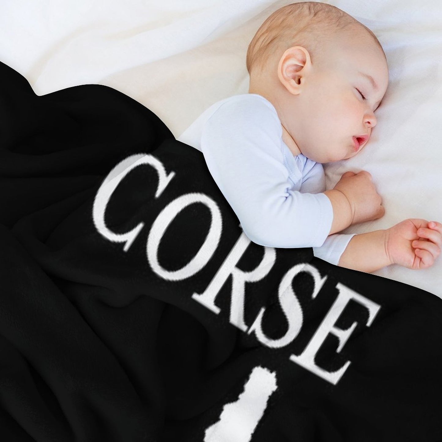 Corsica (Corse) Map, France, French Region. Throw Blanket