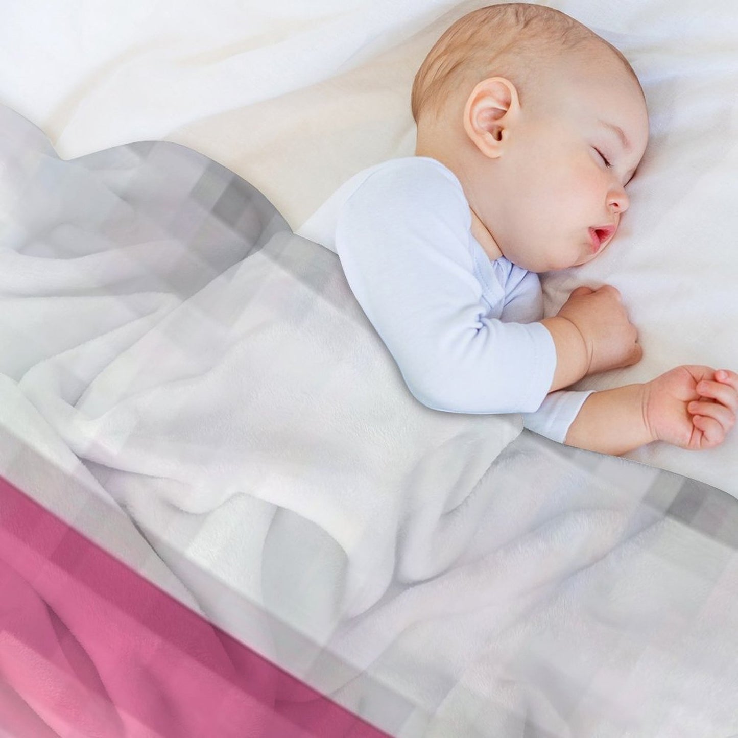 Minecraft Pink Pixel Bed Throw Blanket