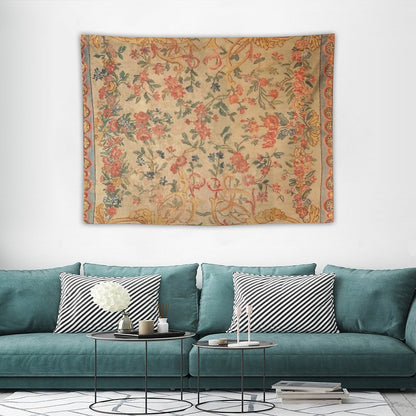 Antique French Savonnerie Rug Print Tapestry