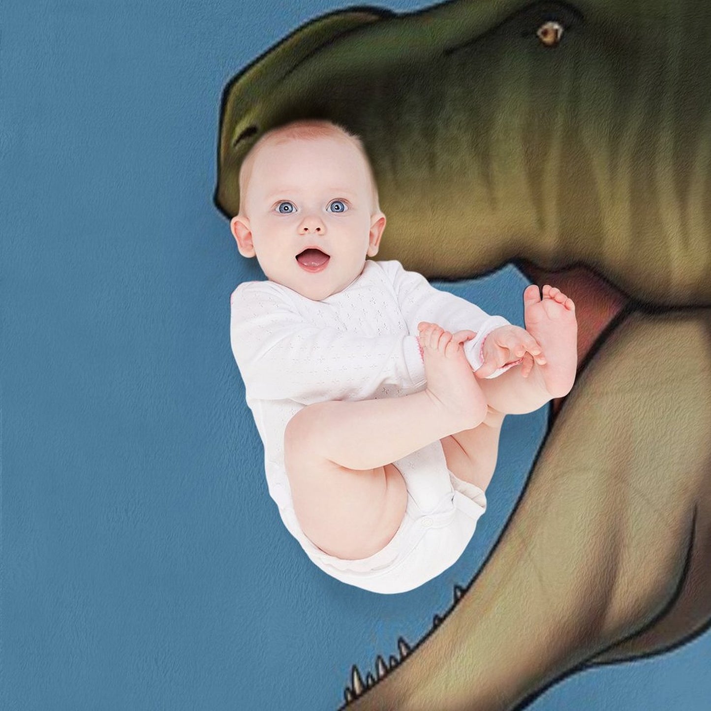 Trex Head, Dinosaur Color Drawing Throw Blanket