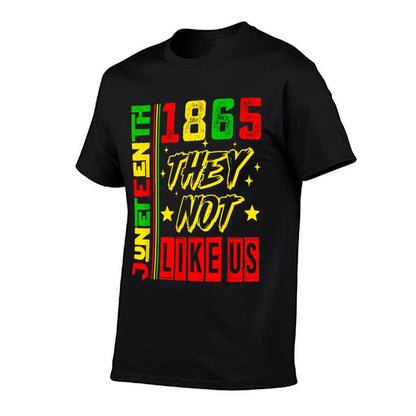 They Dont Like Us Freedom Black History Juneteenth 1865  High-quality Stitching T-Shirt