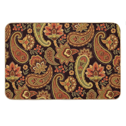 Autumn Paisley Bath Mat