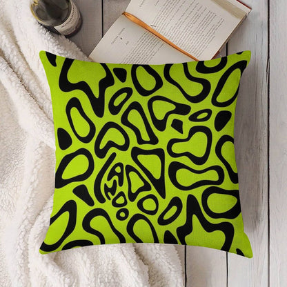 Lando Norris 2024 Helmet Pattern Black Linen Throw Pillow Cover