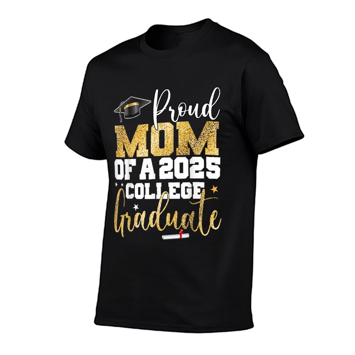 Proud Mom Of 2025 Graduate College Graduation Party T-Shirt