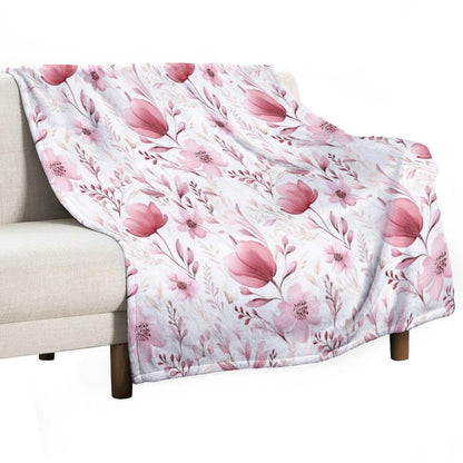 Floral Freshness Throw Blanket
