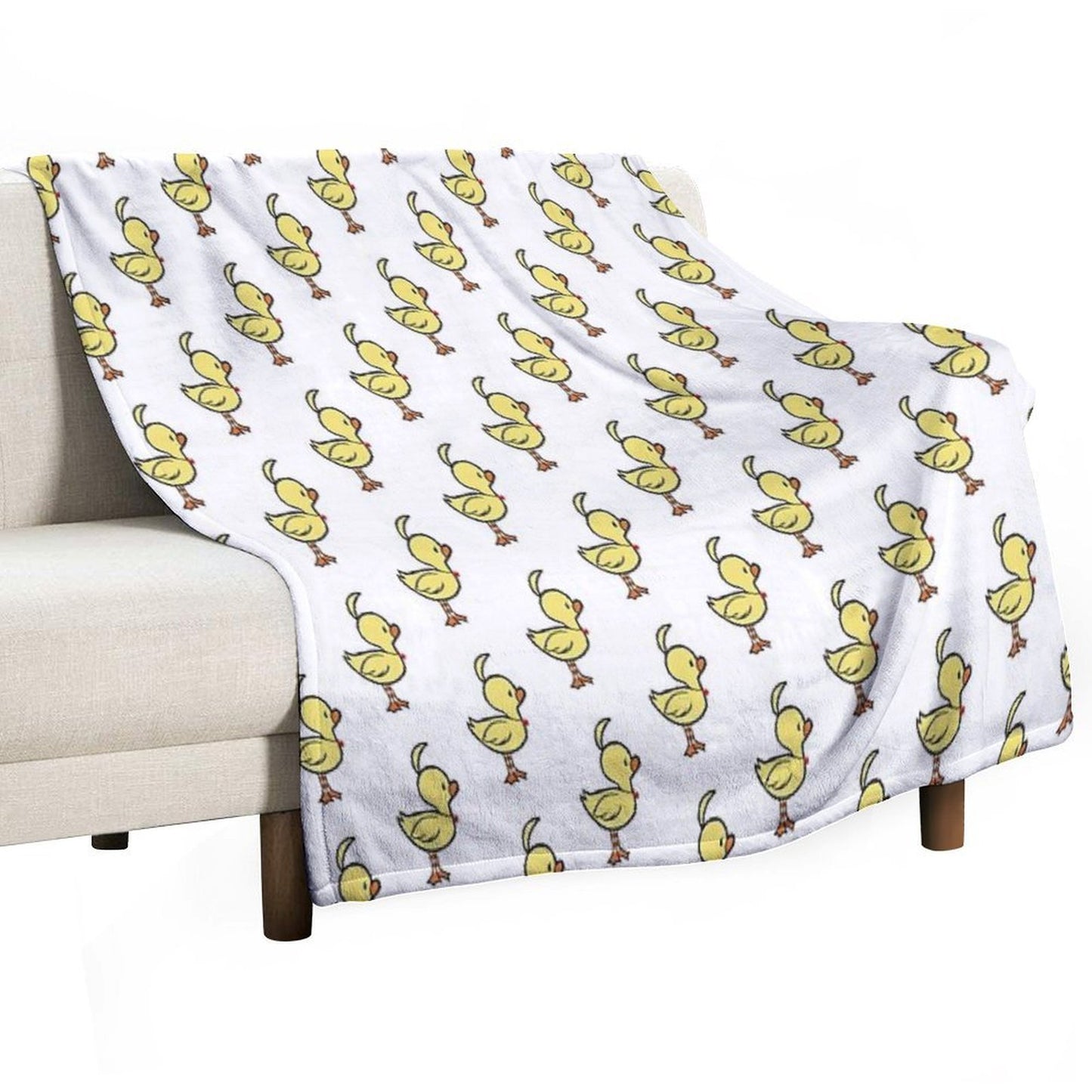 Ahiru Duck Chibi Throw Blanket