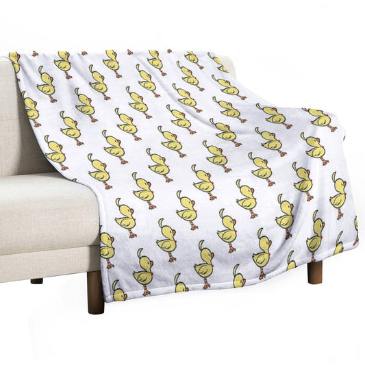 Ahiru Duck Chibi Throw Blanket
