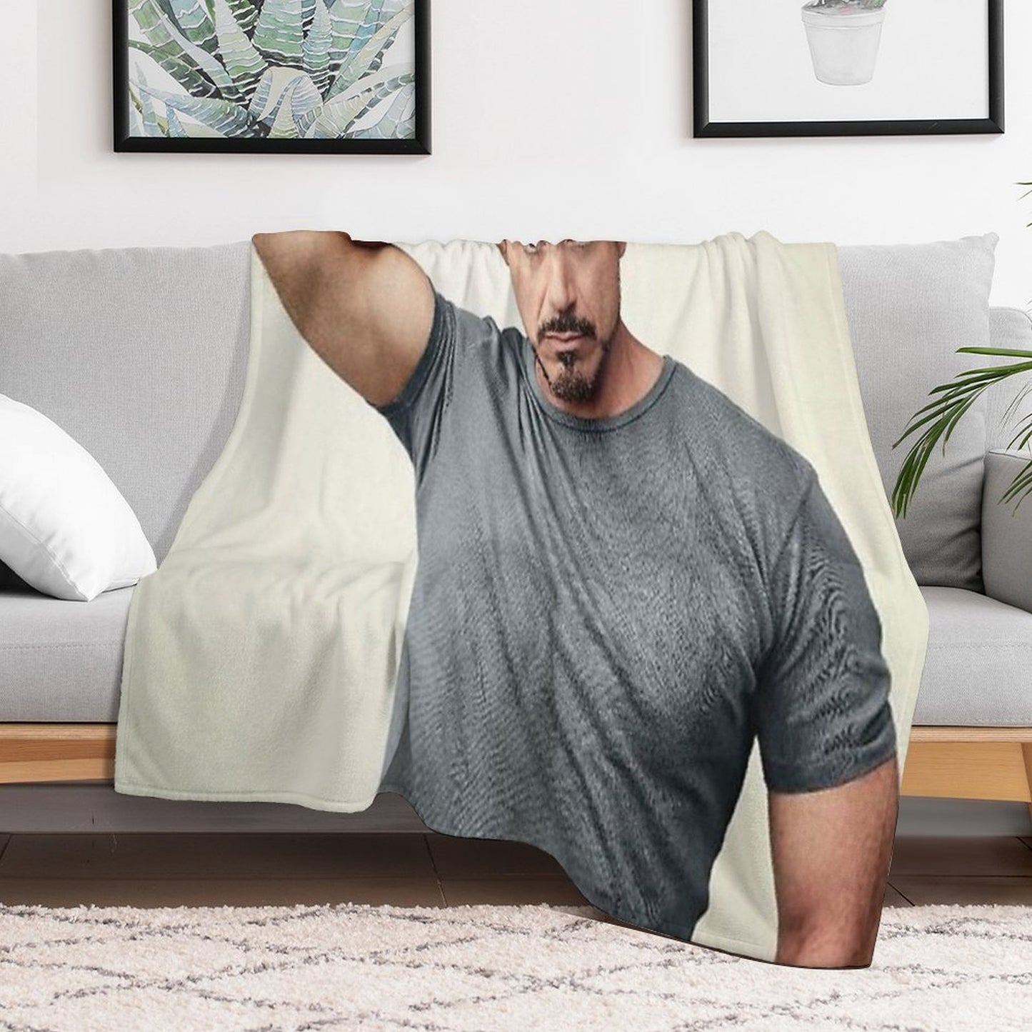 Robert Downey Jr Throw Blanket