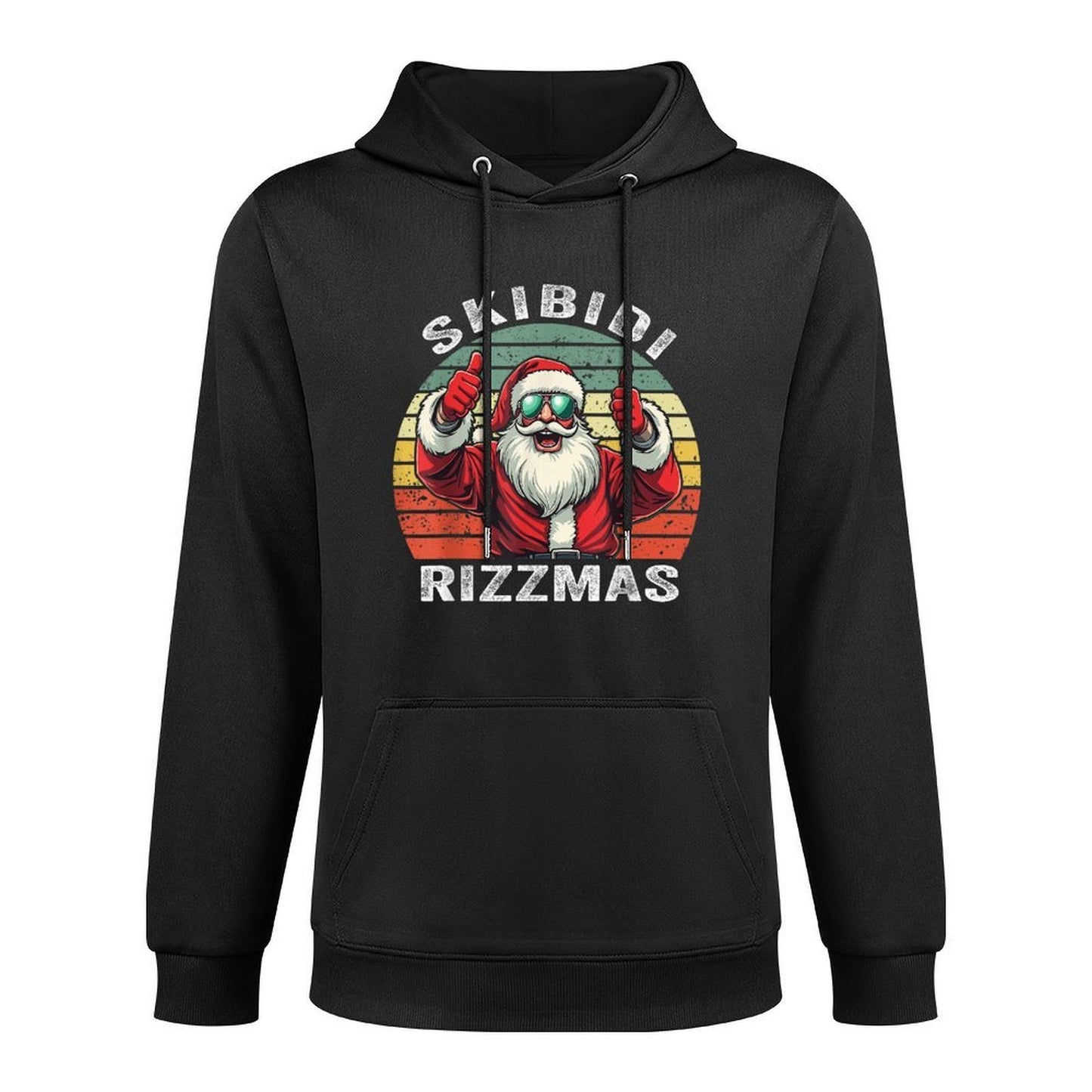 Skibidi Rizzmas Christmas Rizz Santa Claus Charisma Kid Cool Machine Washable Hoodie