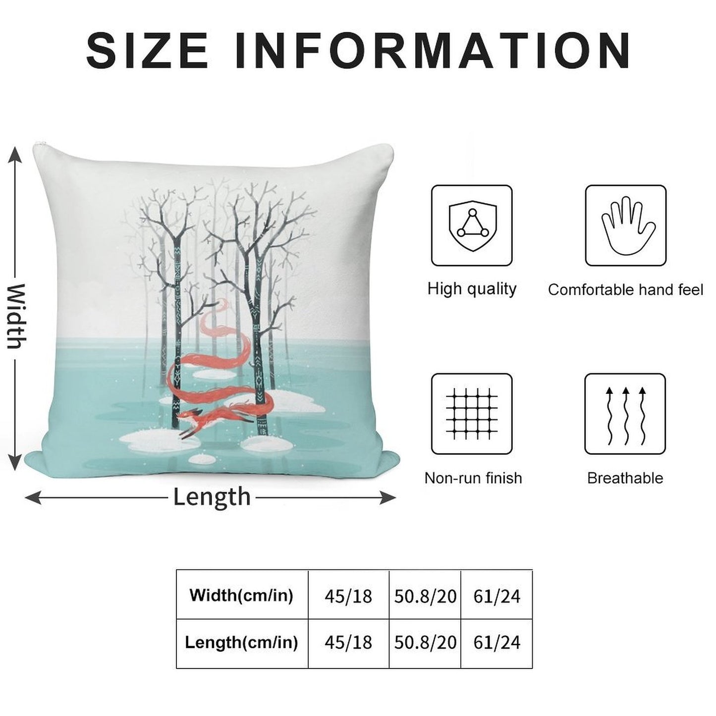 Forest Spirit Soft Washable Throw Pillow
