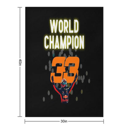 Verstappen Champion Throw Blanket