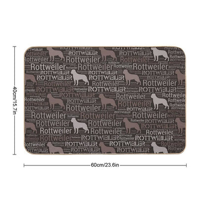 Rottweiler  - Metzgerhund Pattern Bath Mat