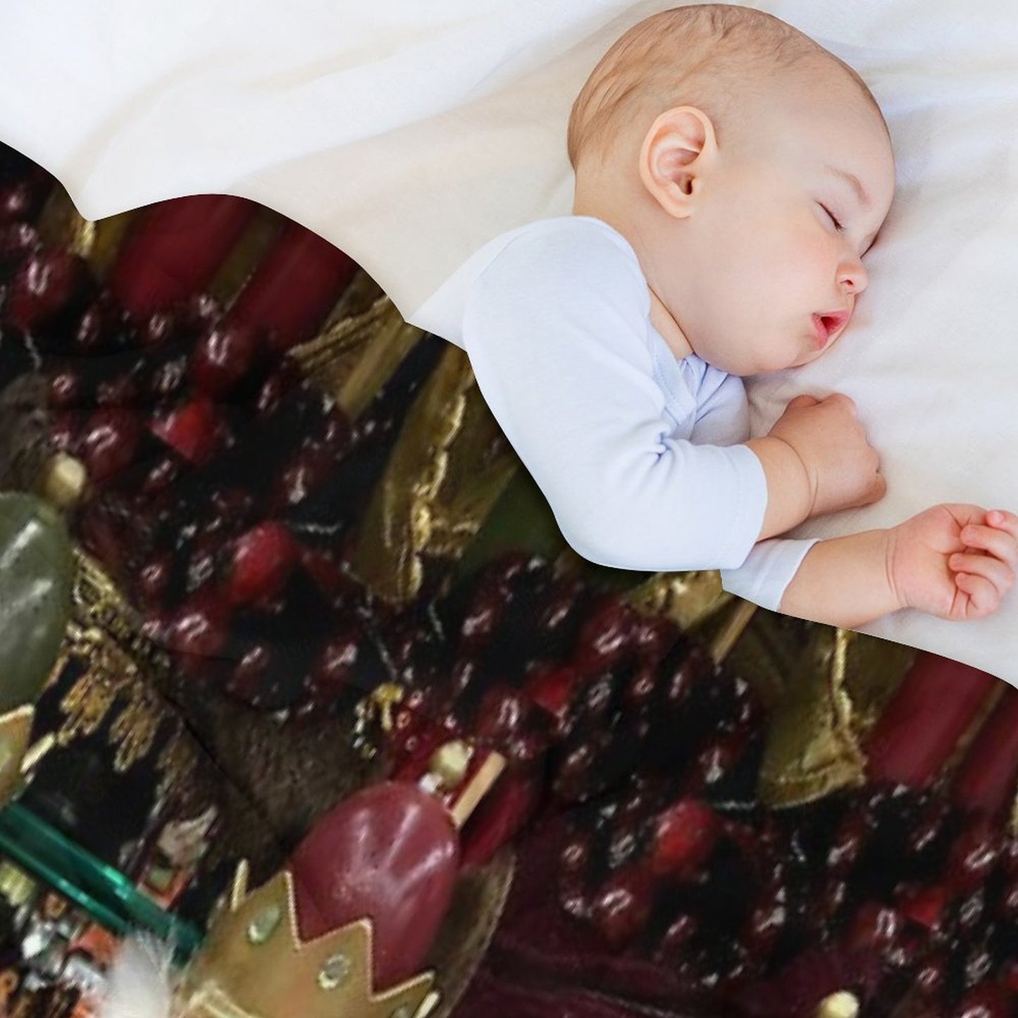 Christmas Nutcracker Trio Throw Blanket