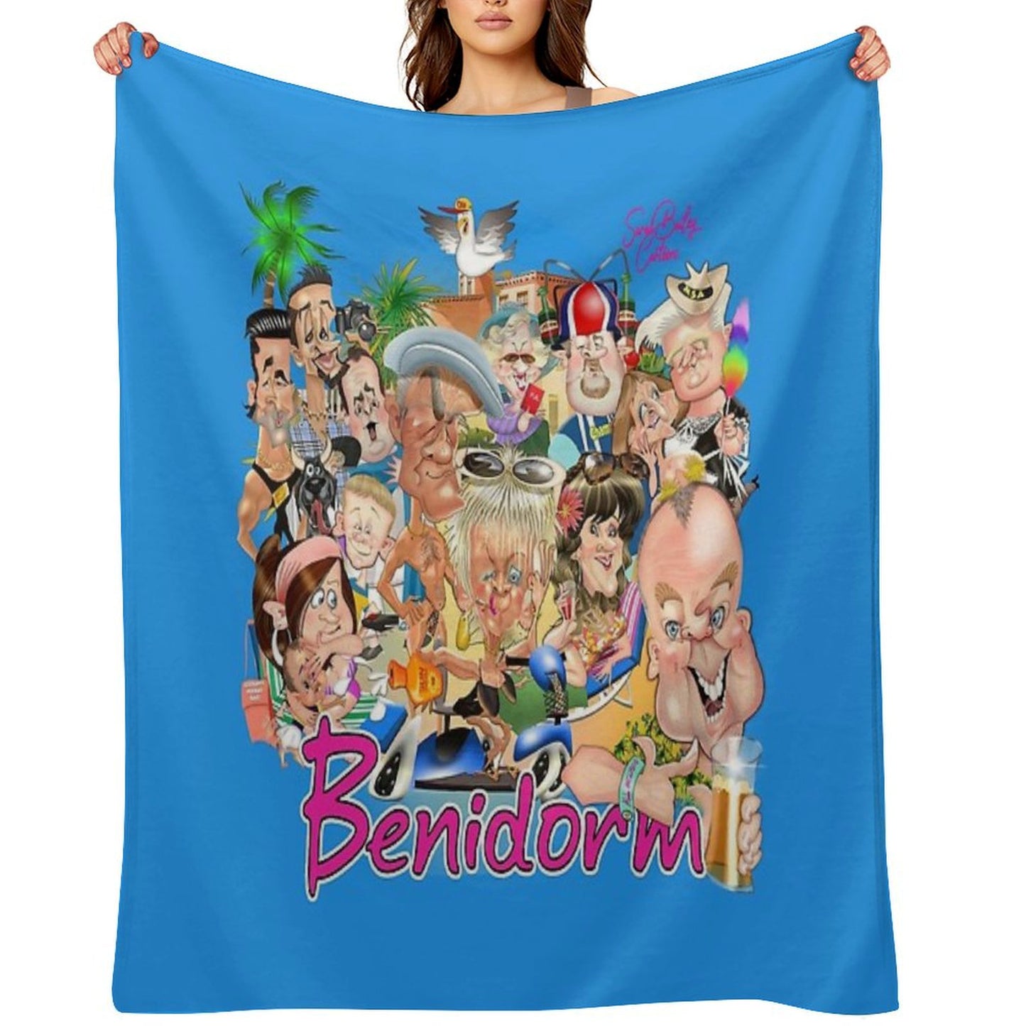 Benidorm! Throw Blanket