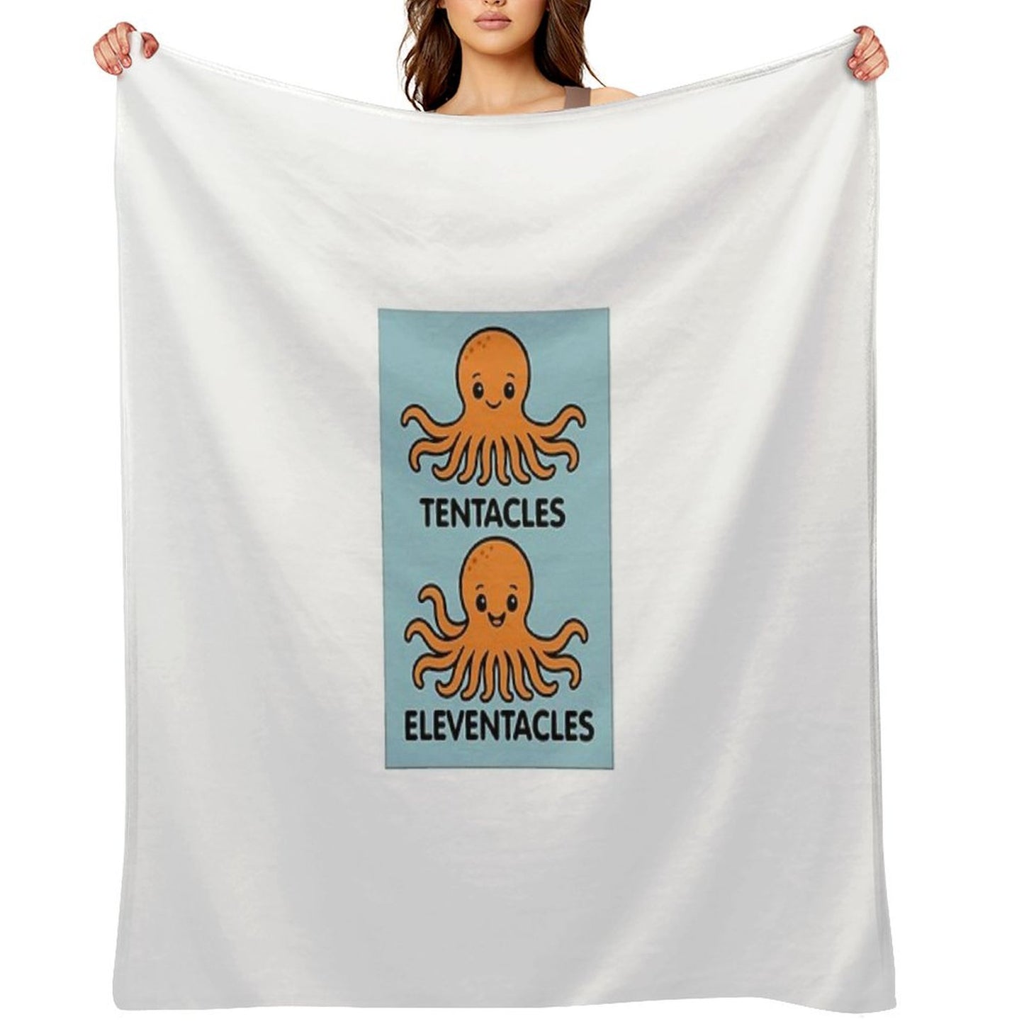 Sea Creatures Octopus, Throw Blanket