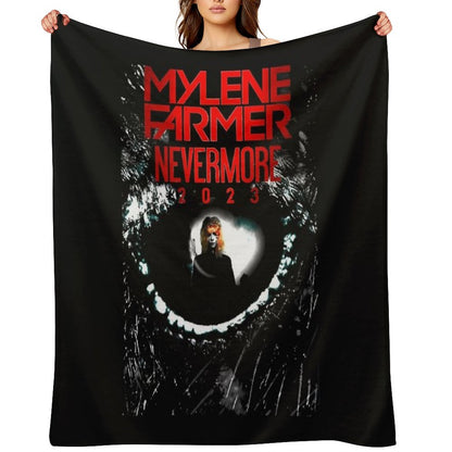 Mylene Farmer Nevermore, Mylene Farmer 2024 Throw Blanket