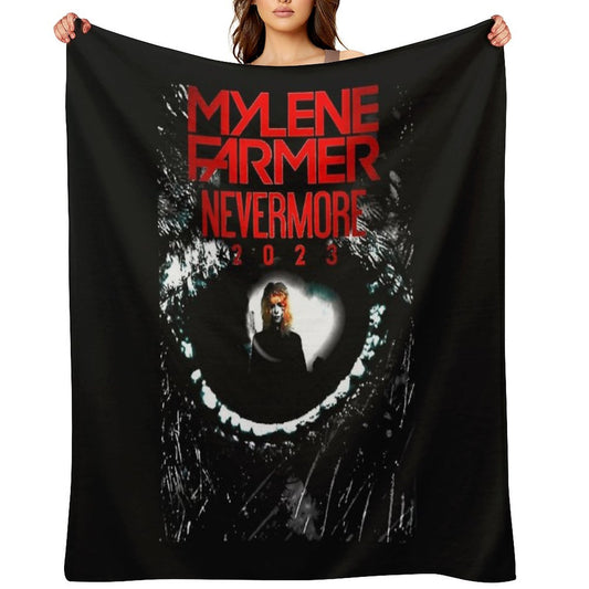 Mylene Farmer Nevermore, Mylene Farmer 2024 Throw Blanket