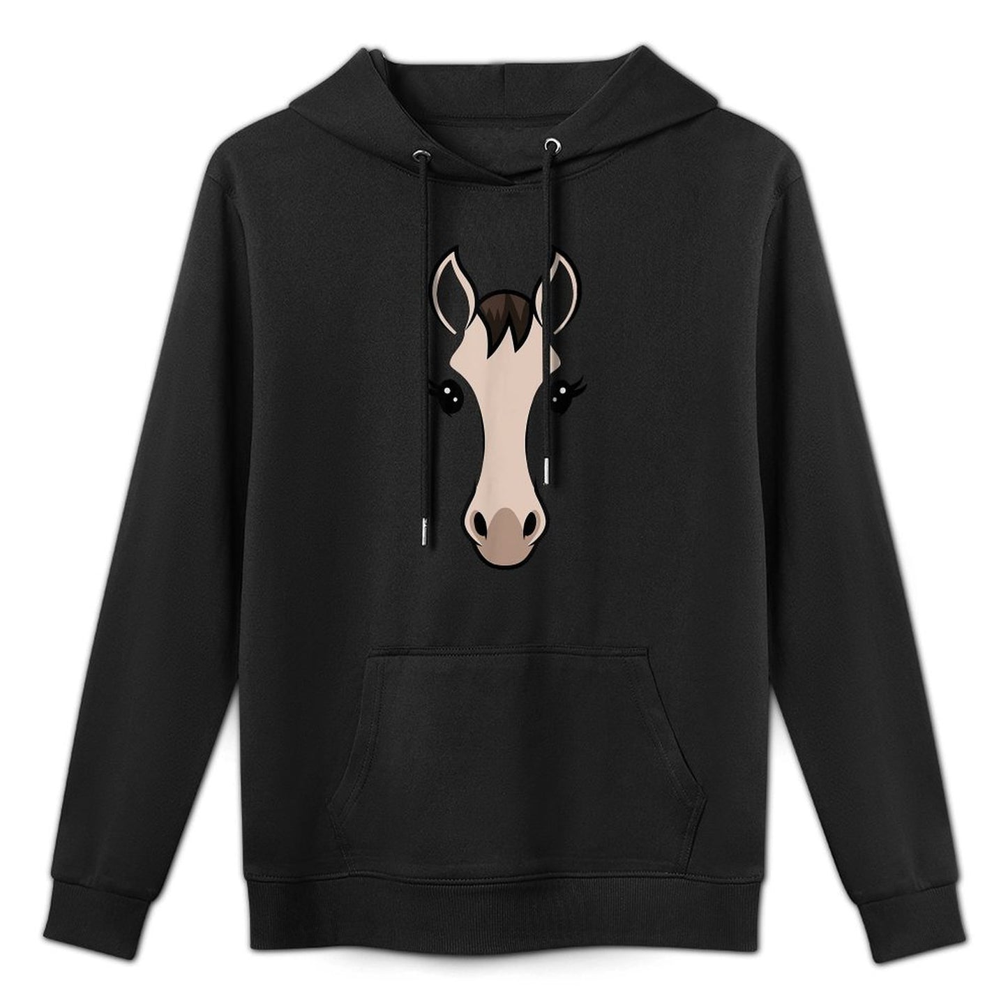 Horse Face Tshirt Costume Kids Women Cute Halloween Themed Machine Washable Hoodie