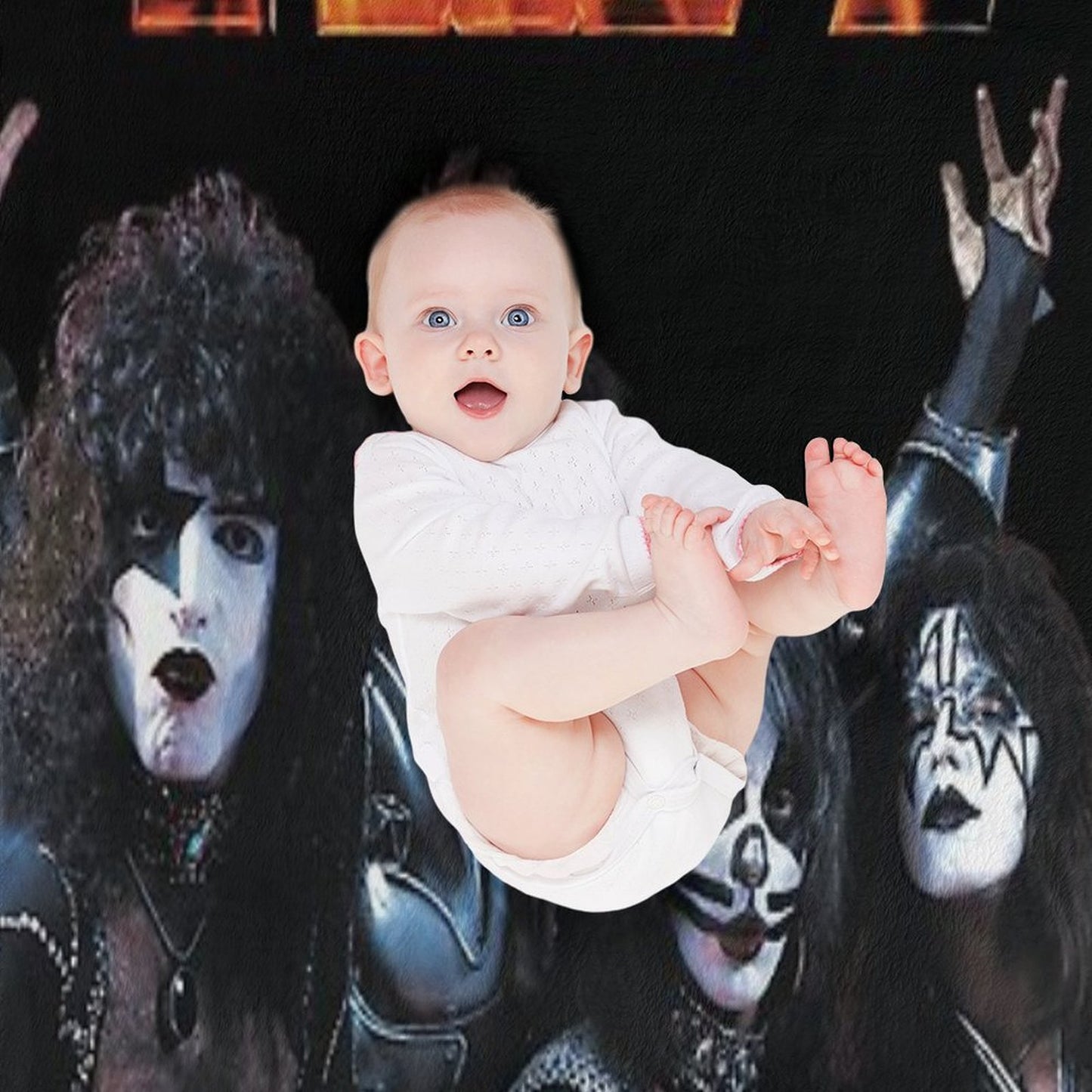 KISS Band Throw Blanket